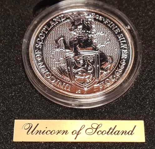 2016-2021 Royal Mint Queen's Beasts 2oz Silver Complete 11-Coin Set (with Completer Coin) in Premium Power Coin Wooden Presentation Box - Image 10