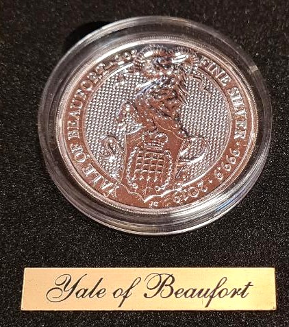 2016-2021 Royal Mint Queen's Beasts 2oz Silver Complete 11-Coin Set (with Completer Coin) in Premium Power Coin Wooden Presentation Box - Image 13