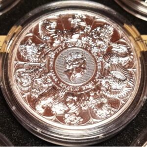 2016-2021 Royal Mint Queen's Beasts 2oz Silver Complete 11-Coin Set (with Completer Coin) in Premium Power Coin Wooden Presentation Box - Image 17