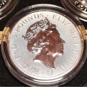 2016-2021 Royal Mint Queen's Beasts 2oz Silver Complete 11-Coin Set (with Completer Coin) in Premium Power Coin Wooden Presentation Box - Image 18