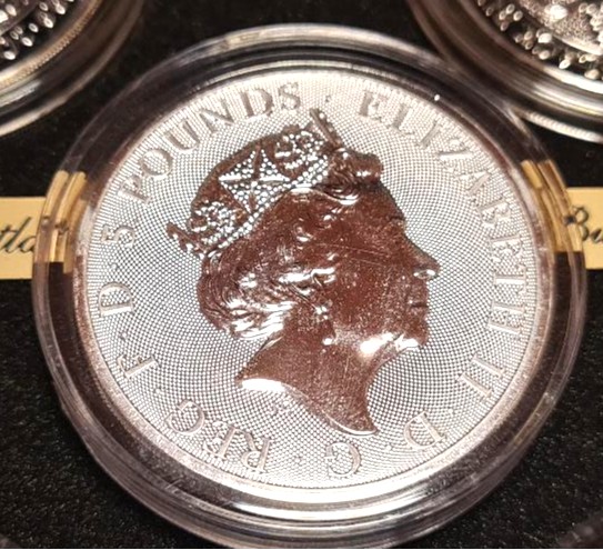 2016-2021 Royal Mint Queen's Beasts 2oz Silver Complete 11-Coin Set (with Completer Coin) in Premium Power Coin Wooden Presentation Box - Image 18
