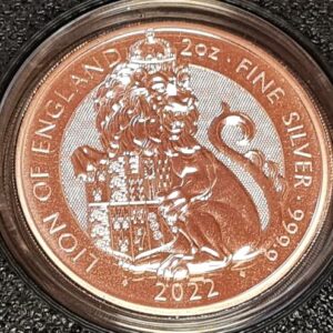 Royal Tudor Beasts 2oz Silver BU 9 Coin Collection (2022–2026) in Custom Presentation Box - Image 11