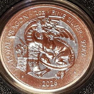 Royal Tudor Beasts 2oz Silver BU 9 Coin Collection (2022–2026) in Custom Presentation Box - Image 7