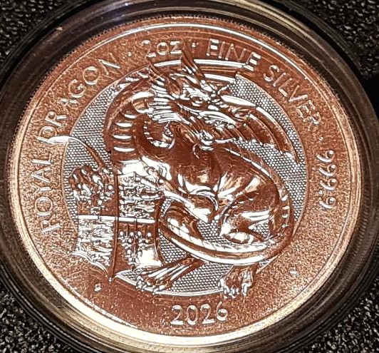 Royal Tudor Beasts 2oz Silver BU 9 Coin Collection (2022–2026) in Custom Presentation Box - Image 7