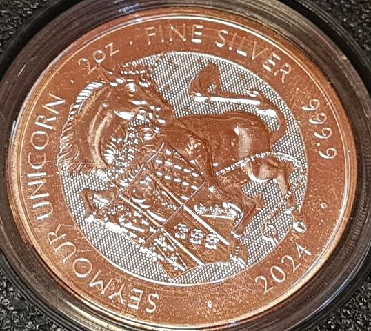 Royal Tudor Beasts 2oz Silver BU 9 Coin Collection (2022–2026) in Custom Presentation Box - Image 6