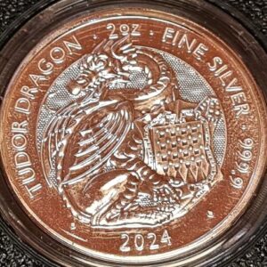 Royal Tudor Beasts 2oz Silver BU 9 Coin Collection (2022–2026) in Custom Presentation Box - Image 5