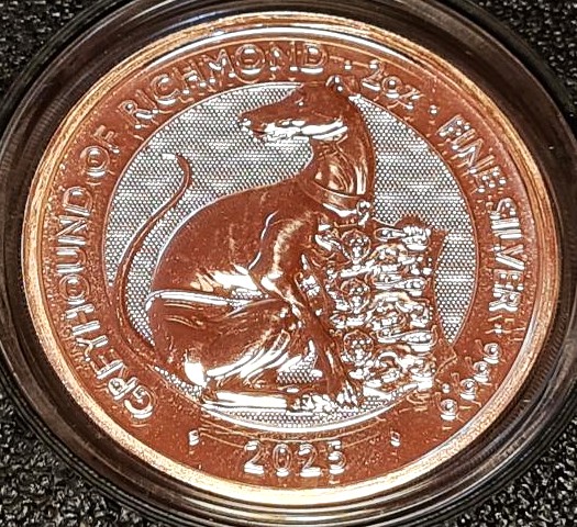 Royal Tudor Beasts 2oz Silver BU 9 Coin Collection (2022–2026) in Custom Presentation Box - Image 3
